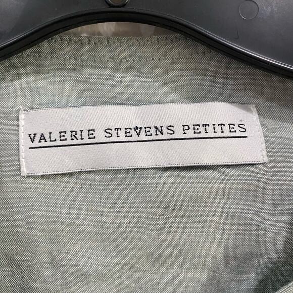 Valerie Stevens Linen Blend Coat Size 14 Petite - Picture 4 of 12